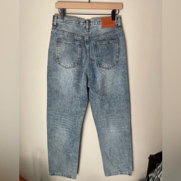 Princess Polly Asymmetric Waist Button Fly Straight Leg Jeans Size 6 - Picture 4 of 11